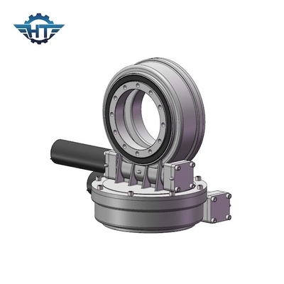 주문 7 Inch Dual Axis Slew Drive Gearbox With Electric 24v DC Motor For Solar Tracking System online manufacture