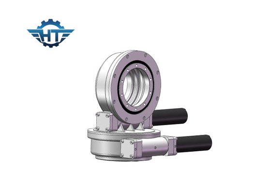 주문 Vertically And Horizontally Mounted Dual Axis Slewing Gear Drive With 24 VDC Motors online manufacture