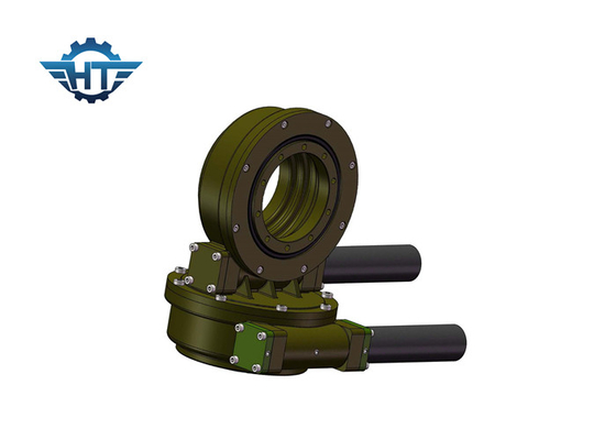 주문 Envelop Dual Axis Worm Gear Slew Drive With 12vdc Electrical Motor , Long Life online manufacture